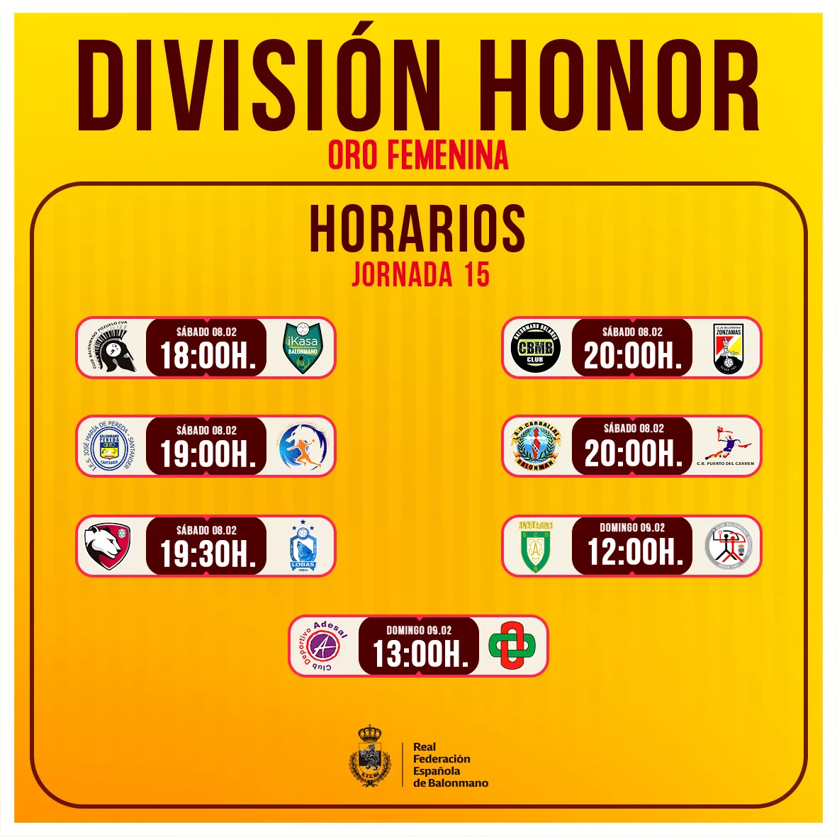 Infografía Jornada 15 DH Oro Fem 